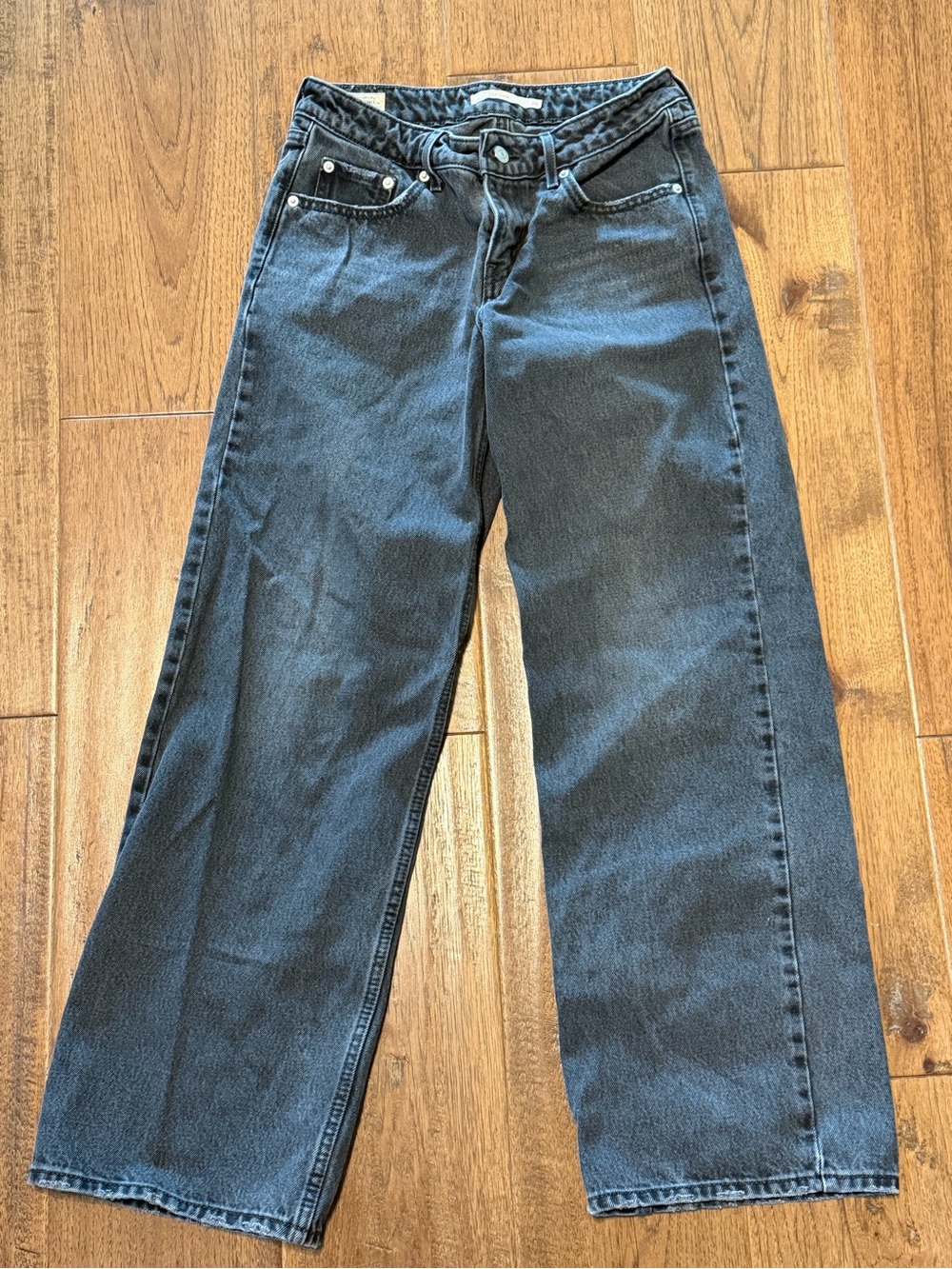 Levi's Women's Wide-Leg Jeans in Washed Black